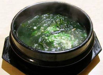 soup of seaweed and laminaria for coronary heart disease (image)