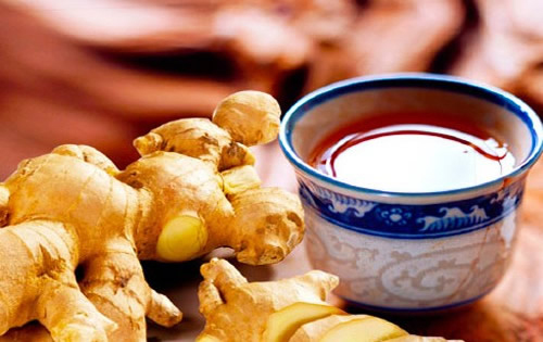 ginger and sugar tea for common cold (image)