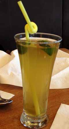 green tea soaked with chinese white olive for pharyngitis