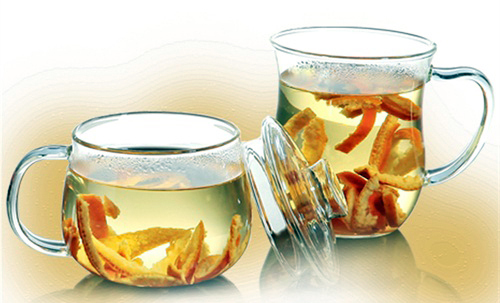drink of tangerine peel with additions for peptic ulcer (image)