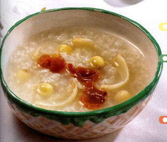gruel with ginseng and poria for the spleen